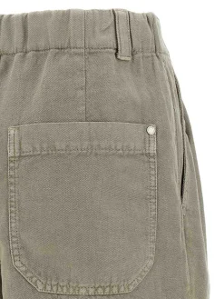 Shorts di cotone in lino