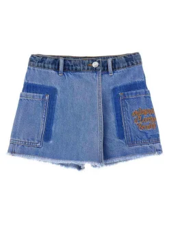 Shorts di denim blu