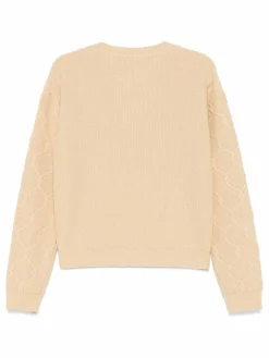 Sighi di miscela beige con cesoia lana