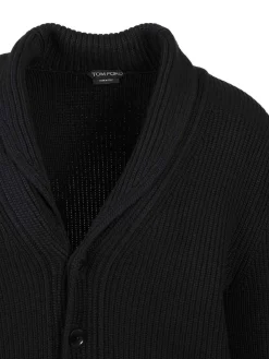 Silk Merino Scialle Collar Cardigan