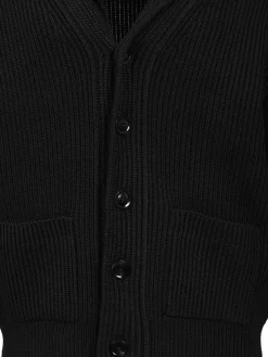 Silk Merino Scialle Collar Cardigan
