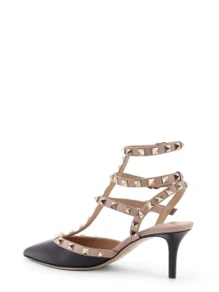 Slingback Decollet Rockstud In Pelle