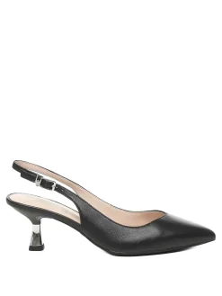 Slingback in pelle
