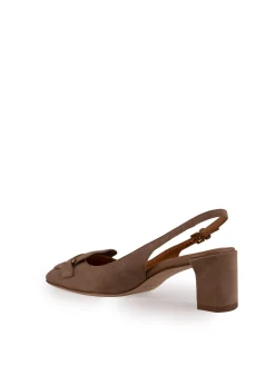 Slingback in pelle