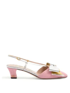 Slingback in pelle