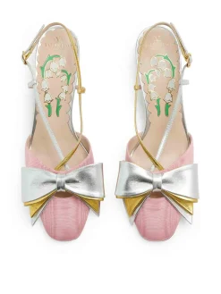 Slingback in pelle