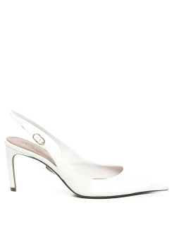 Slingback in pelle di capra luccicante