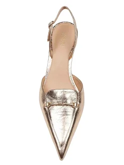 Slingback Lena In Pelle Metallizzata