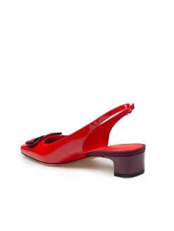 Slingback Rivalda In Pelle Verniciata