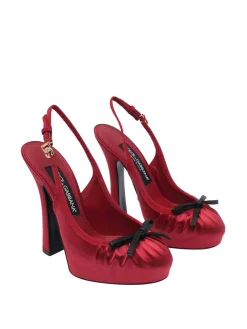 Slingback satinato