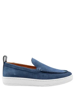 Slipper In Camoscio Colore Blu Navy