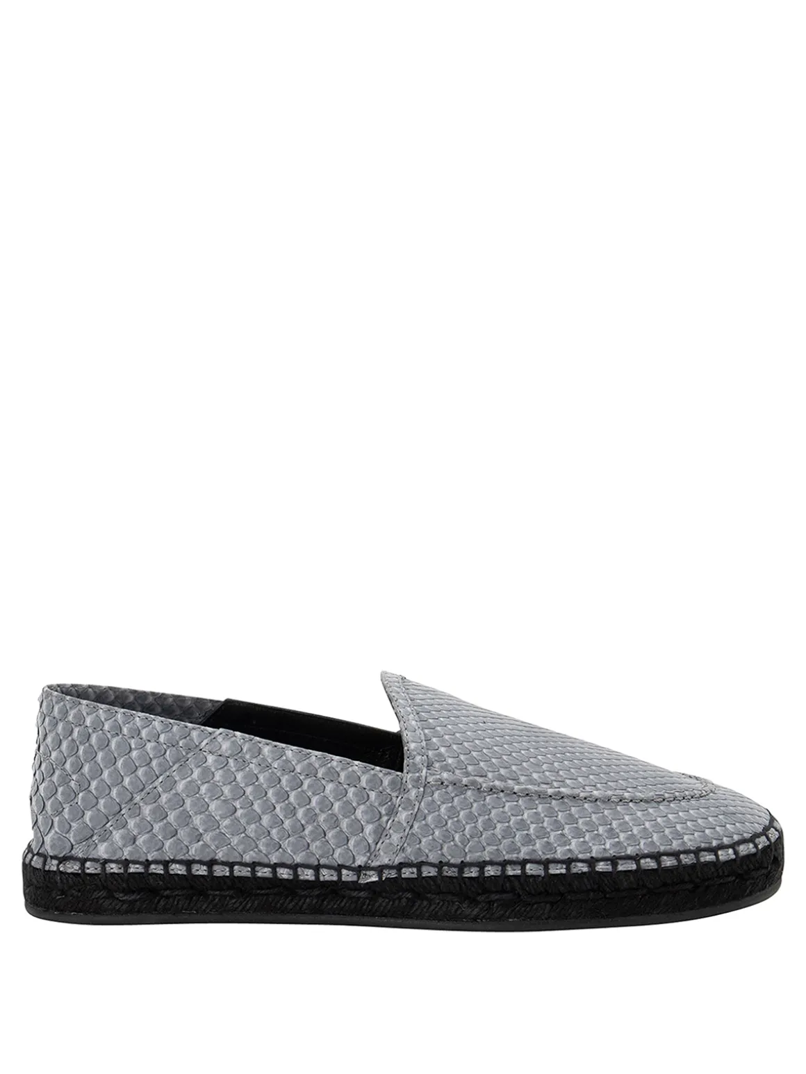 Slipper in pelle effetto pitone