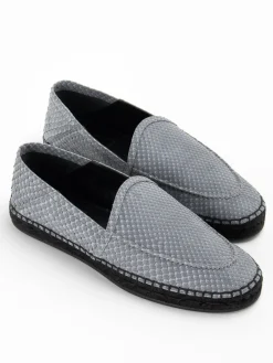 Slipper in pelle effetto pitone
