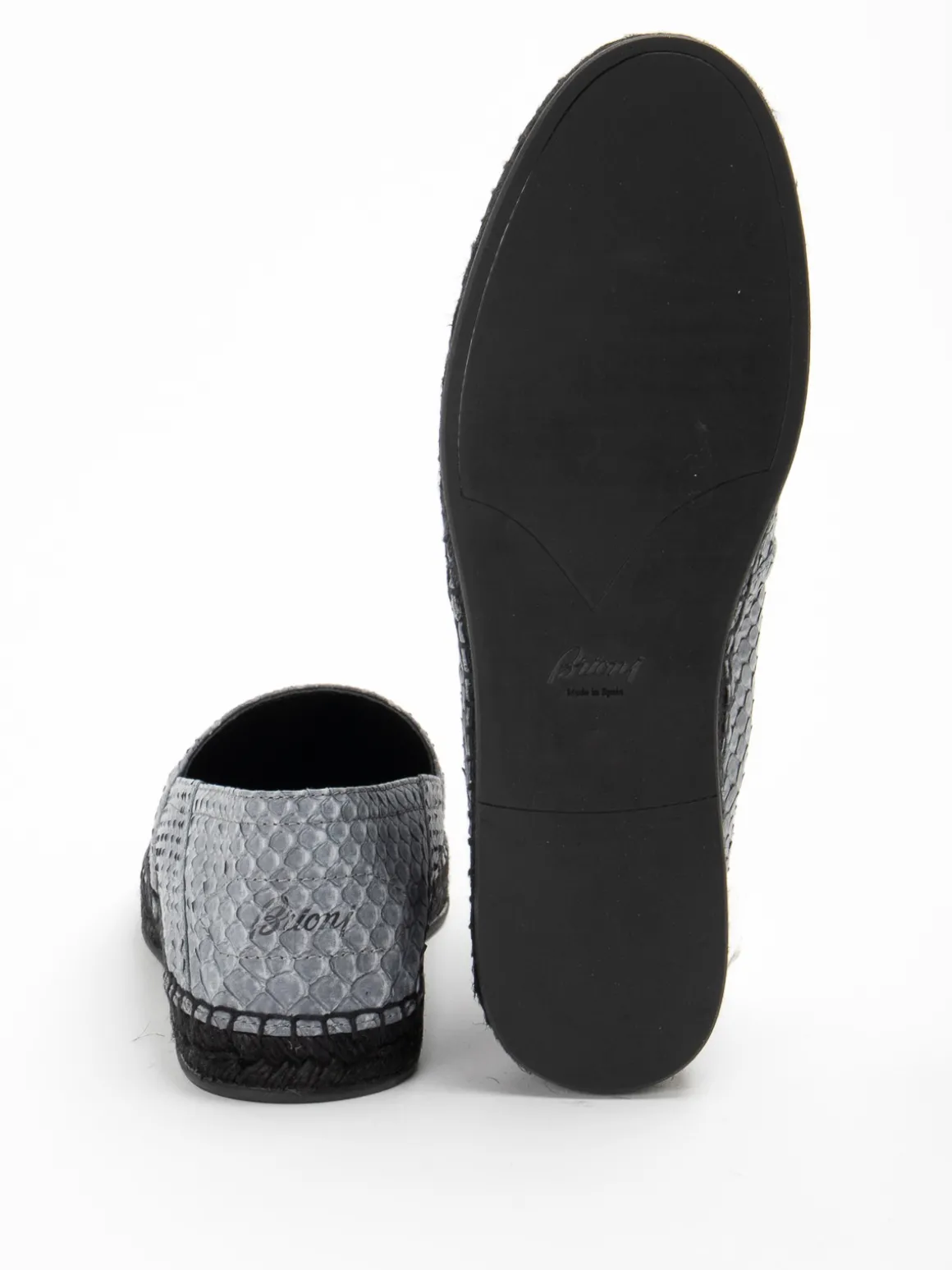 Slipper in pelle effetto pitone