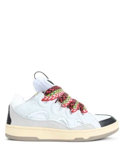 Sneaker a marciapiede in pelle scamosciata