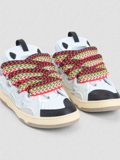 Sneaker a marciapiede in pelle scamosciata