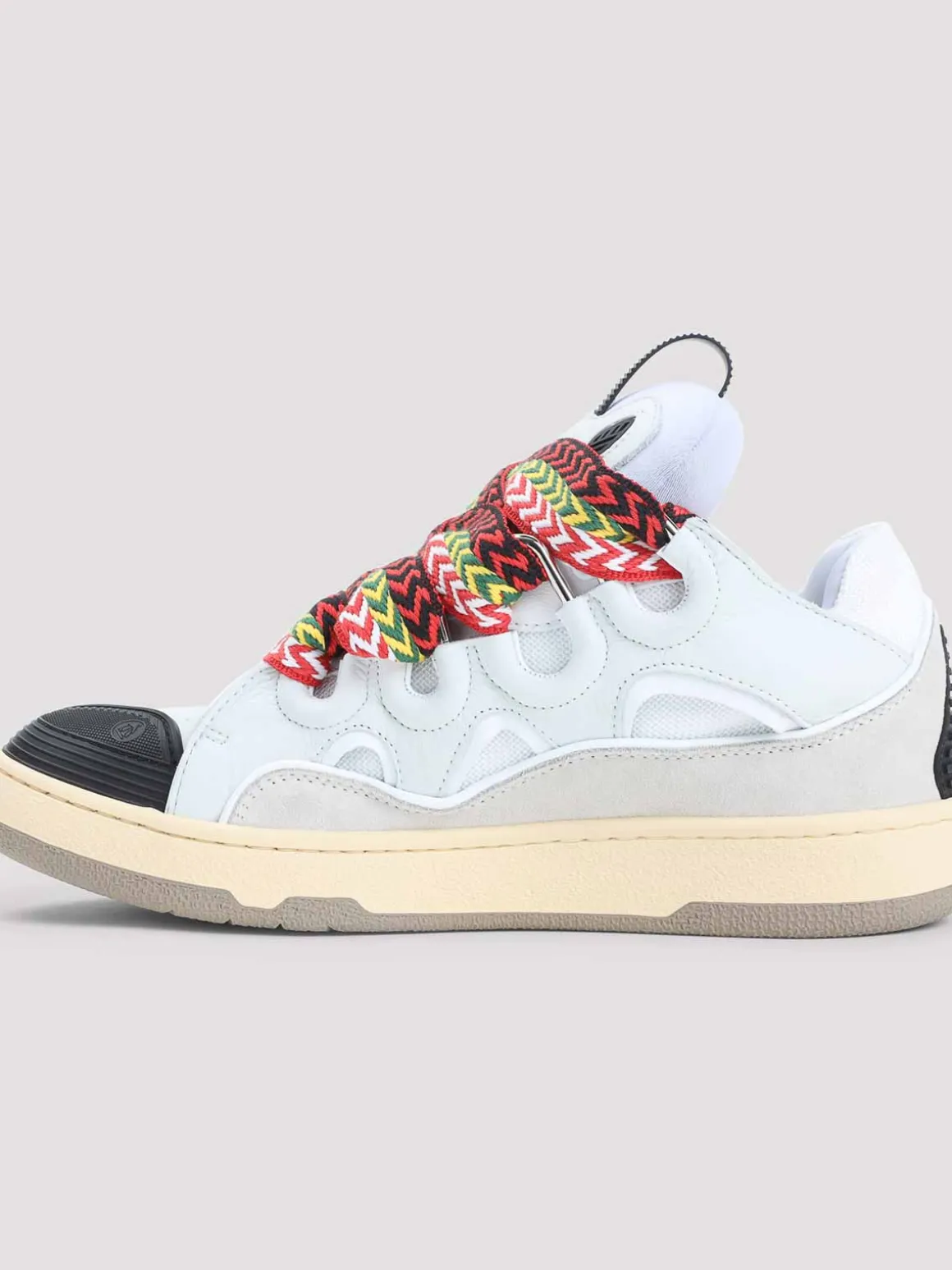Sneaker a marciapiede in pelle scamosciata