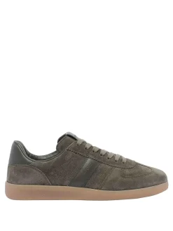 Sneaker Archer in pelle scamosciata d'oliva