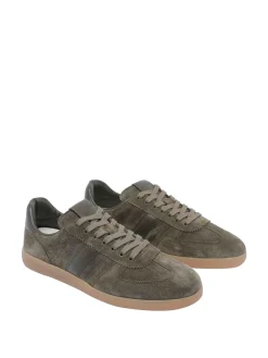 Sneaker Archer in pelle scamosciata d'oliva