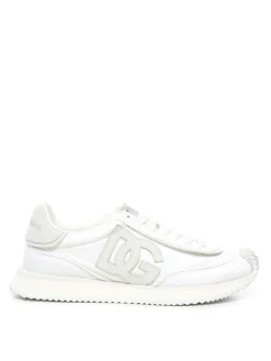 Sneaker cuscino in materiali misti