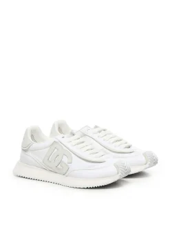 Sneaker cuscino in materiali misti