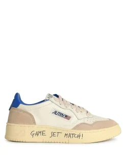 Sneaker da medaglia in pelle bianca