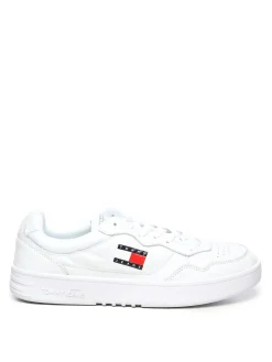Sneaker in pelle con logo