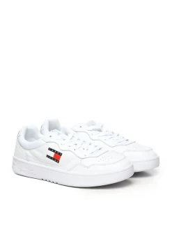 Sneaker in pelle con logo