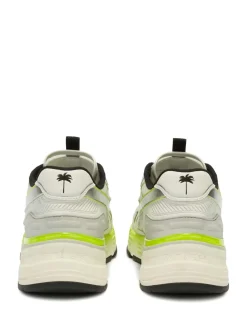 Sneaker in pelle fluo p4