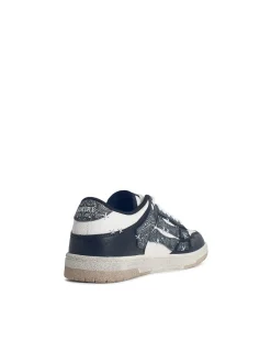 Sneaker in pelle in pelle nera