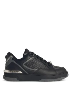 Sneaker in pelle nera Greca