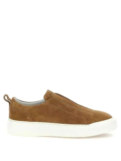Sneaker in pelle scamosciata
