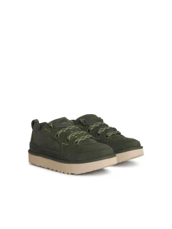 Sneaker in pelle scamosciata verde lowmel