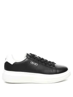 Sneaker piattaforma in pelle