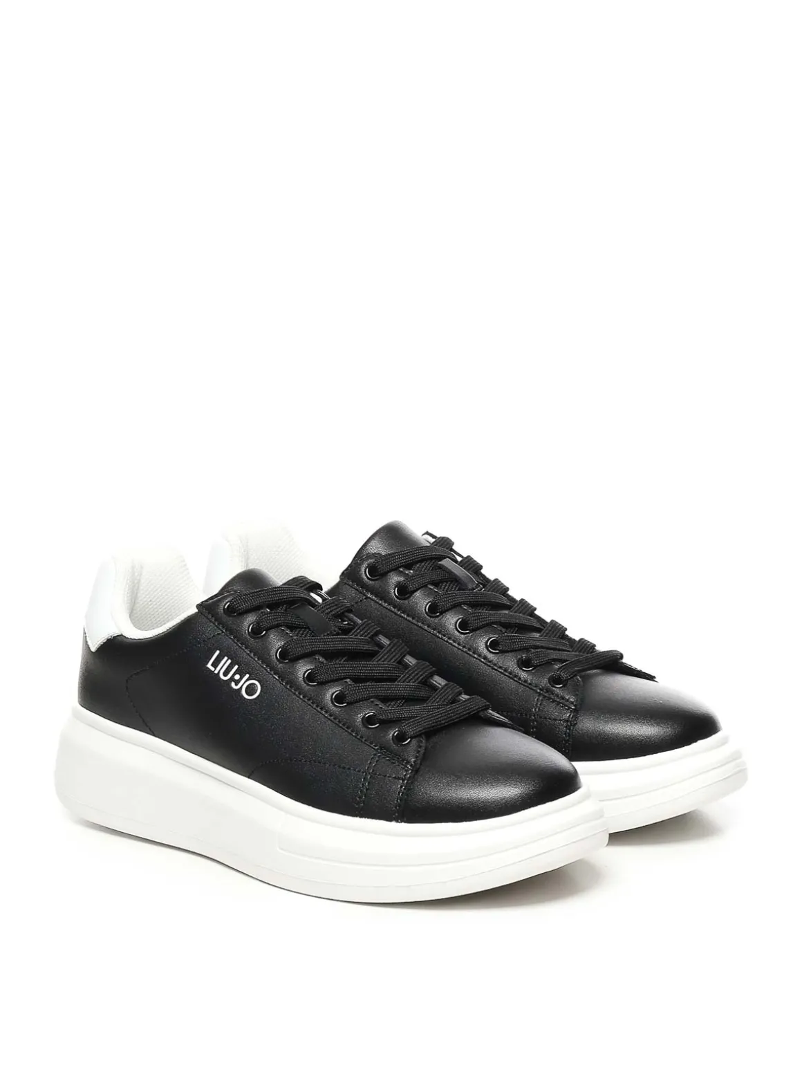 Sneaker piattaforma in pelle