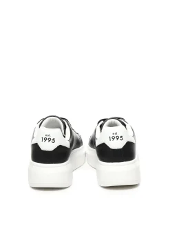 Sneaker piattaforma in pelle