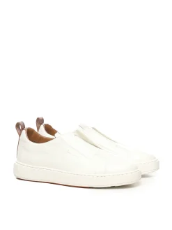 Sneaker slip-on in pelle