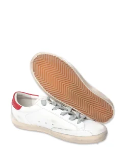 Sneaker stringate in pelle