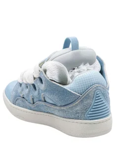 Sneakers Curb In Pelle E Mesh