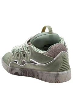 Sneakers Curb In Pelle E Mesh