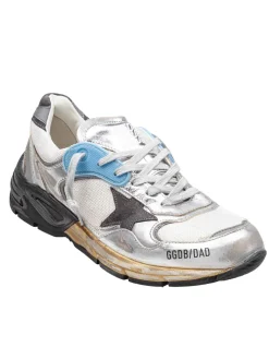 Sneakers Dad-Star In Rete E Pelle Laminata