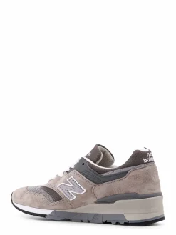 Sneakers in camoscio e rete