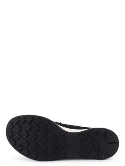 Sneakers Low-Top In Mesh Con Profili In Suede