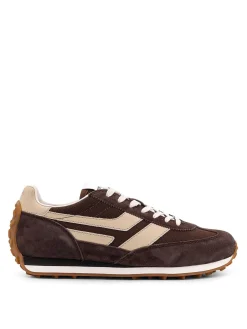 Sneakers Low-Top In Suede E Mesh