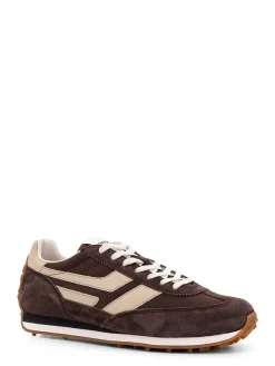 Sneakers Low-Top In Suede E Mesh