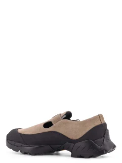 Sneakers Pala In Suede Con Dettaglio Cut-Out