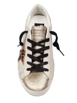 Sneakers Super Star In Glitter Oro