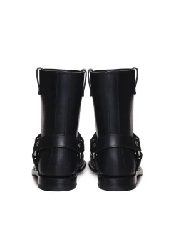 Stivale pull-on in pelle liscia