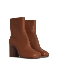 Stivaletti in pelle marrone