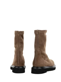 Stivaletto Cacao In Suede Elasticizzato